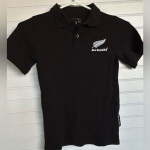 NEW ZEALAND All Blacks youth size 6 black polo